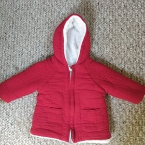 Red baby coat